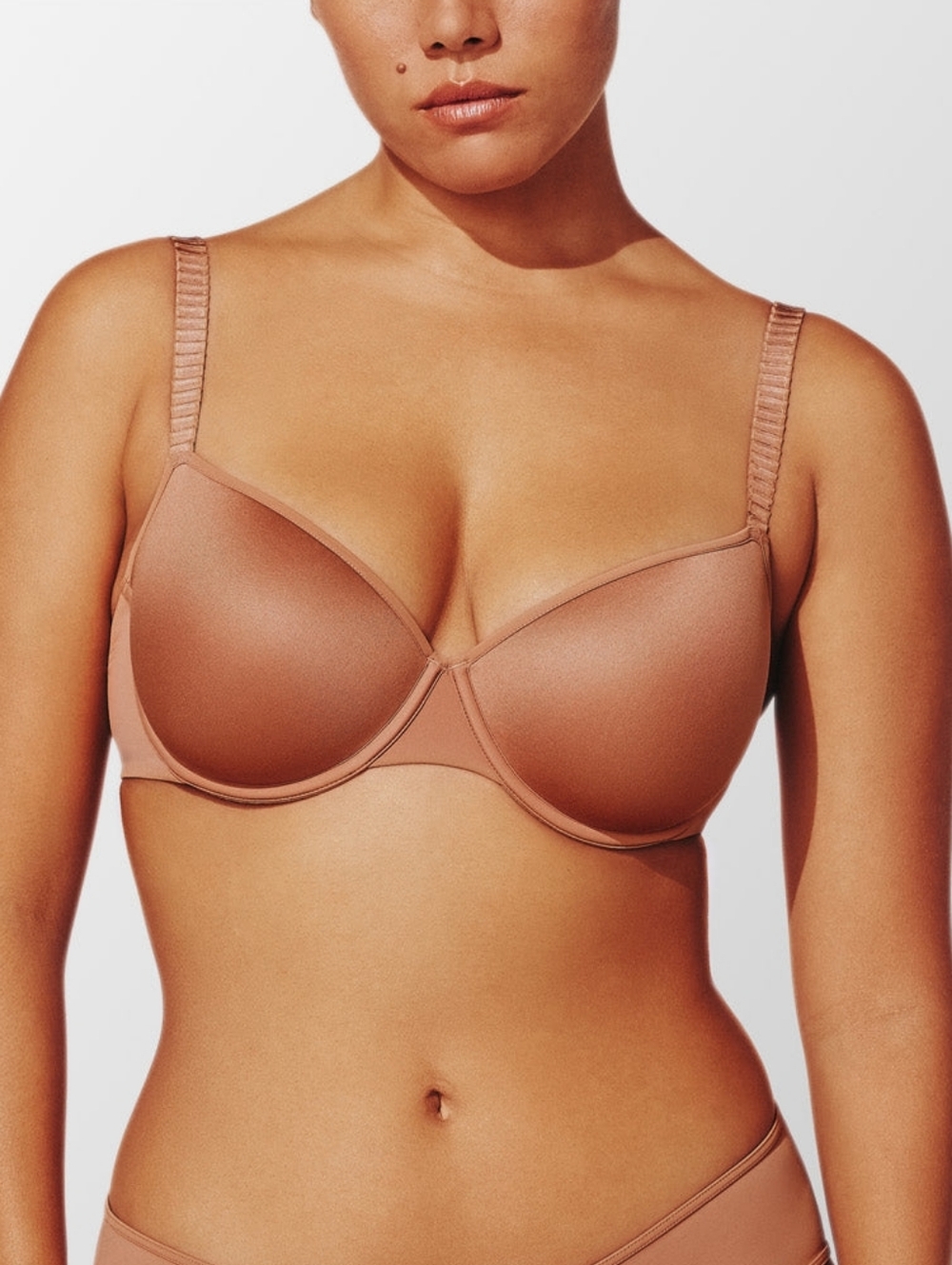ThirdLove 24/7 Classic T-Shirt Mocha Tan Beige Bra - 36G